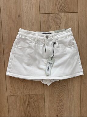 White Denim Skort - grey bandit